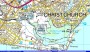 Map of Christchurch harbour * 700 x 410 * (147KB)